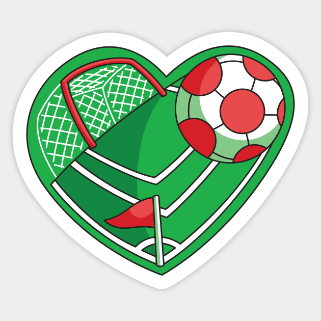 I love soccer Sticker by BananaPrints